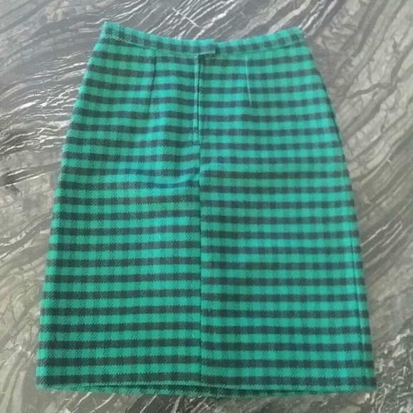 VALENTINO - vintage kelly green and black wool ski - Picture 2 of 4